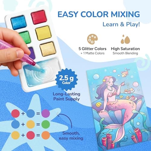 JoyCat 2 Pack Pocket Paint with Water Coloring Books for Kids — view 5