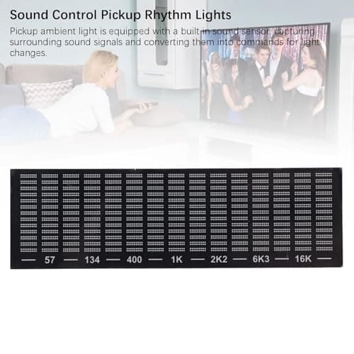 Topiky RGB Rechargeable Sound Control Light, Voice Activated Pickup Music Rhythm Lights, LED Music Spectrum Voice Controlled Rhythm Light, Pickup Ambient Light for Gaming Room — view 4