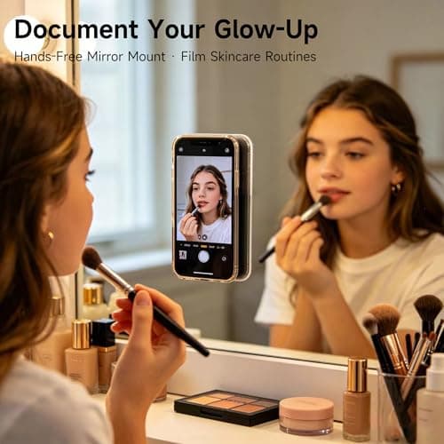 DreamsLink.LC Silicone Double-Sided Suction Phone Mount - White+Black — view 2