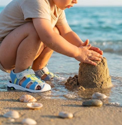A2Z 4 Kids Boys Girls Open Toe - Sandles Twinkle Toe Blue 9 UK CH — view 5