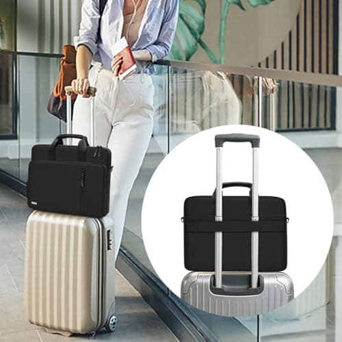 TECOOL 15.6 16 Inch Laptop Bag, 360 Protective Case Sleeve Messenger Bag — view 2