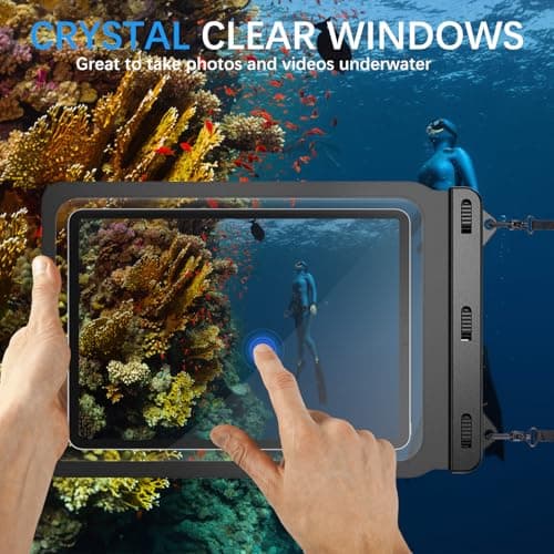 Waterproof Tablet Case, Tablet Pouch Dry Bag Fit 2025 MacBook Air-iPad Air 13" iPad 11"A16-iPad Pro 12.9“ 6/5/4/3 iPad Pro 10.5/9.7 iPad Air 5/4/3 10.9" 2022/2020, Galaxy Tab S10+ S8/S7/A9 — view 5