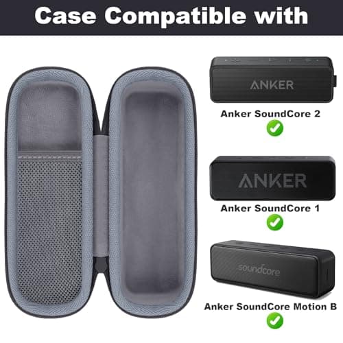 co2CREA Hard Travel Case for Anker Soundcore 2 /Soundcore Bluetooth Speaker — view 3