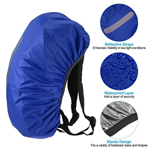 PATIKIL Waterproof Backpack Rain Cover 75-85L XXL Navy Blue — view 3