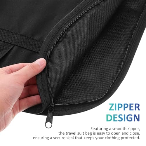 Zerodeko Oxford Fabric Suit Garment Bag for Men with Wrinkleless Storage and Large Capacity Travel Garment Bag for Back to School Party and Graduation Festival and Dresses — view 3