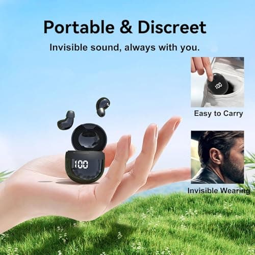 Ear Buds Invisible Earbuds Tiny Earphones Mini Gym Headphones Wireless — view 3