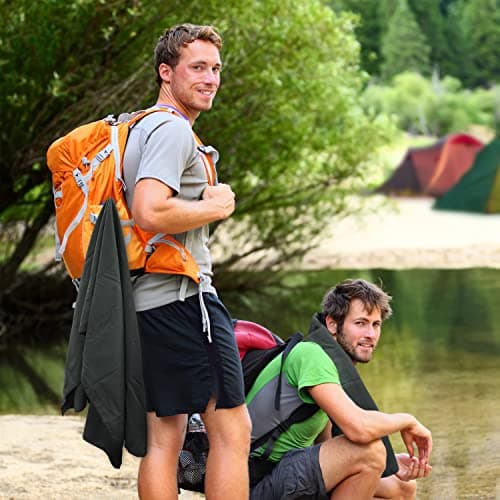 Milestone Camping 20370 Microfibre Towel with Storage Bag Included/Absorbent and Quick Drying/Soft and Lightweight / 120cm x 60cm — view 5