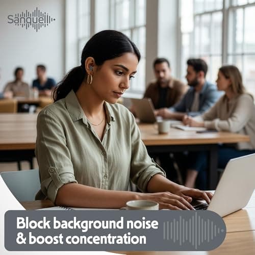 Sanquell Soft Disposable Foam Ear Plugs, 70 Pairs, SNR 38 dB Hearing Protection, Includes Aluminium Case, for Sleep, Travel, Work, and Study - Grey — view 5