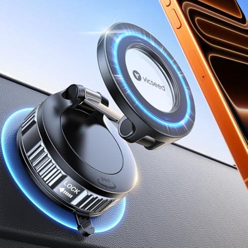 VICSEED for MagSafe Car Mount 55+KG Strongest Suction Phone Holder for Cars