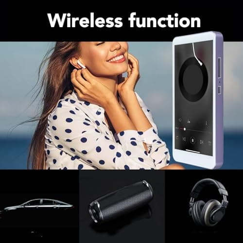 Sxhlseller MP4 Player, Intelligent Noise Canceling, 5.0, WiFi, 2200 MAh, Rechargeable, 16GB ROM, Purple, Portable MP4 Player for Music Enthusiasts — view 3
