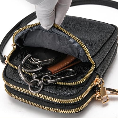 SCOFY FASHION Soft PU Leather Messenger Small Phone Crossbody Bags for Women Travel Work Purses and Handbags White — view 4