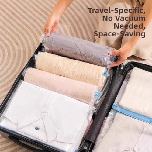 Hand Roll Compression Bags 10 Pack No Pump Space Saving — view 6
