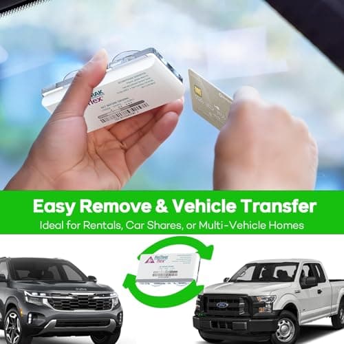 FasTrak Holder - Strong Magnetic Windshield Mount, Custom Fit for FasTrak & FasTrak Flex Transponders,Clean No-Residue Removal, UV & Heat Resistant — view 3