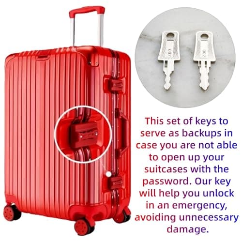 2PCS Master Luggage Keys 007 002 Universal Luggage Bag Suitcase for Forgotten Password Code Combinations of Luggage Locks (2pcs 007+007 Key) — view 3