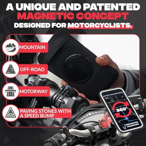 Shapeheart Motorbike Phone Holder & Detachable Magnetic Weatherproof Pouch — view 2