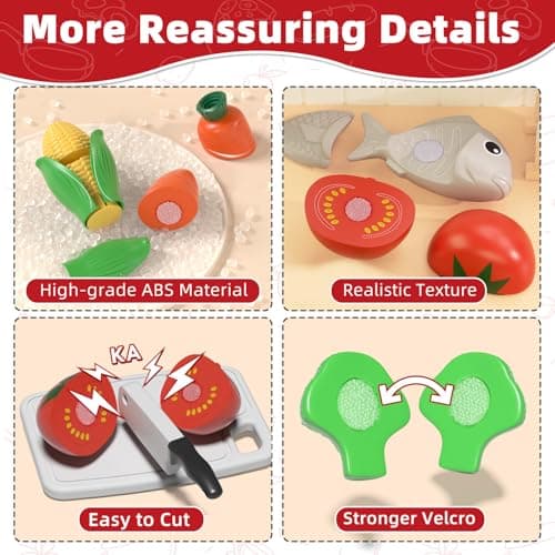 Lehoo Castle Play Kitchen Accessories, Pots and Pans Set for Girls Boys 3-8 — view 5