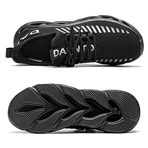 Dannto Mens Trainers Walking Womens Running Shoes(Black,42) — view 5