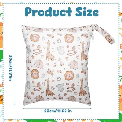GSrenyu 2 Pcs Wet Bag for Swimming,Waterproof Baby Wetbag(Animal) — view 2