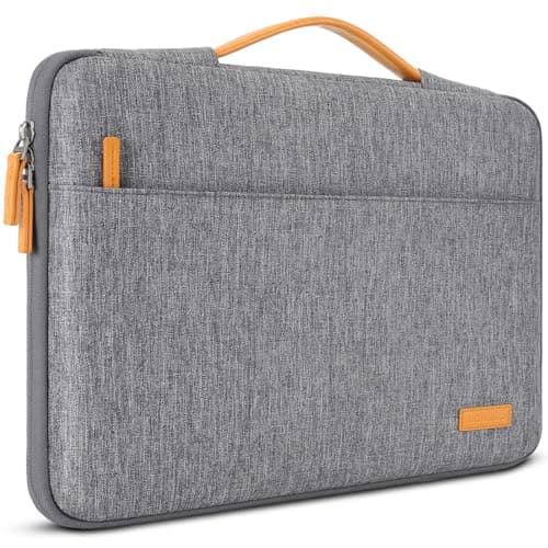 DOMISO 15.6 inch Laptop Case Sleeve Protective Cover Compatible with 16 inch MacBook Pro M4 M3 M2/Pro Max,15.6-16 inch HP Dell ASUS Lenovo Chromebook,Waterproof Computer Cases Bag with Handle,Grey