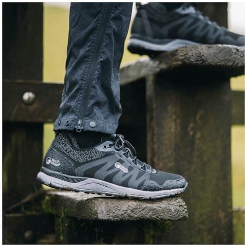 NORTH RIDGE Men's Pacer TR Trail Running Shoes, Waterproof, Recycled Polyester and Nylon Mesh Upper, High Traction Sole (Black, UK Footwear Size System, Adult, Men, Numeric, Medium, 7) — view 2