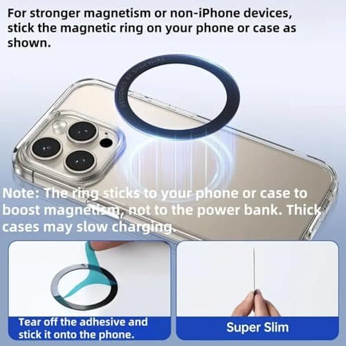 6-in-1 Mobile Charging Kit Gift Box – Portable Power Bank, Magnetic Charger Compatible with iPhone, USB-C Cable & Fast Wall Adapter – All-in-One Phone Accessories Set (White) — view 5