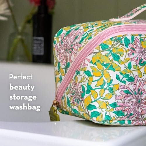 William Morris At Home Toiletry Cosmetic Washbag, Zip Closure — view 5