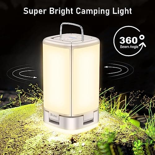 Blukar Camping Lights Rechargeable, 2000L Camping Lantern Lamp Essentials — view 2