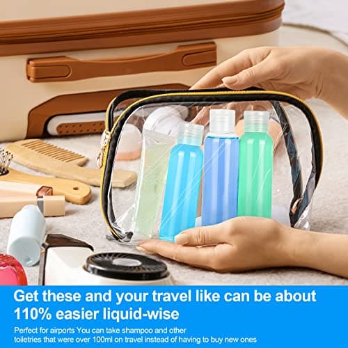 Sinofort 10Pcs 100ML Travel Bottles for Toiletries with Funnels and Labels — view 6