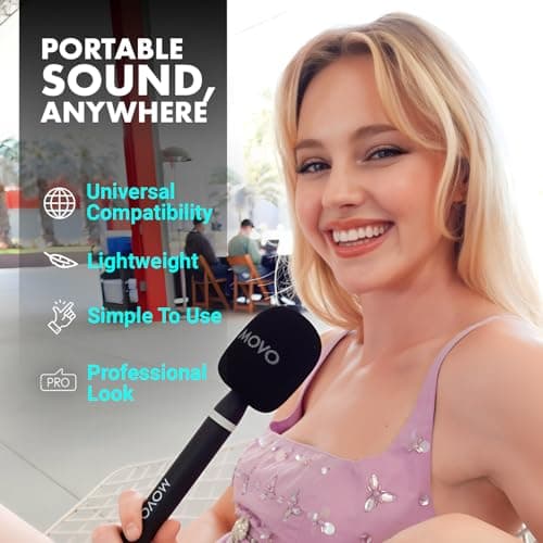 Movo iVlogger-PRO Vlogging Kit for iPhone/Android - YouTube Starter Kit for Content Creators - Accessories: Phone Tripod, Phone Mount, RGB Light and VXR10 Shotgun Mic (iVlogger-PRO-Wireless) — view 6