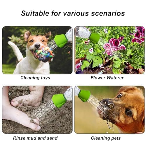 Portable Water Bottle Shower Head - Travel Rinse Nozzle, Pet Bathing Cap | Bottle Cap Sprinkler, Dog Wash Sprayer, Hiking Showers Attachment, Beach Rinse Nozzle, Camping Shower Caps, Pet Washer​ — view 6