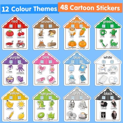 MUONE Montessori Busy Book Colour Sorting Toys for Toddlers 2-3 Years — view 3