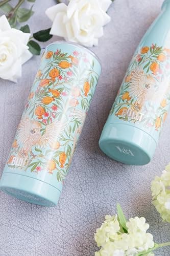 Built Stainless Steel Travel Mug with Lid, V&A Design, 590 ml (20 oz) - Cockatoo, Turquoise — view 2