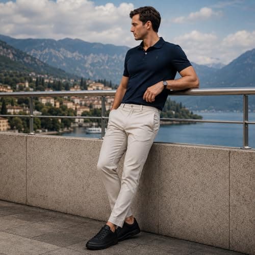 Mirroryou Mens Casual Dress Sneakers Lace-up Fashion Shoes Black 10 — view 2
