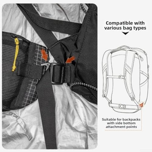 Posheliox Outdoor Waist Pack, Waterproof Hip Bag, Lightweight Fanny — view 6