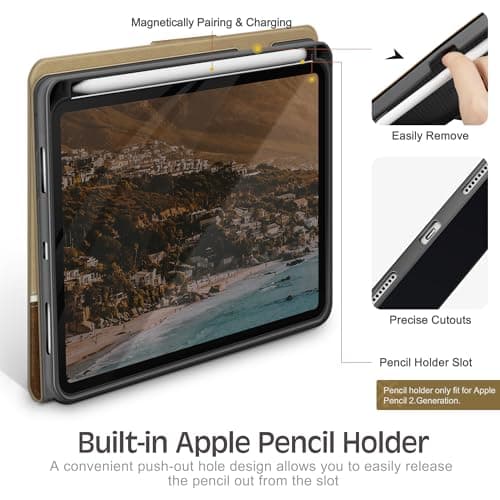 KingBlanc Case for iPad mini 7 (A17 Pro) 2024, mini 6 Beige — view 6