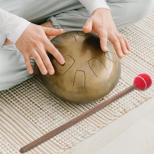 Toddmomy Lightweight Wooden Mallet with Wool Yarn for Meditation Singing Bowl, Calming Effects Sound Bowl Stick for Study and Travel, Suitable for Men and Women — view 6