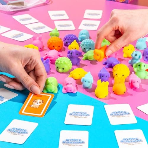 Unsurpassed Swipe the Squishie - 36 Squishies Sensory Speed Game for Kids 4–8 | Fast-Paced Family Matching Card Game | Screen-Free, Travel & Birthday Gift — view 2