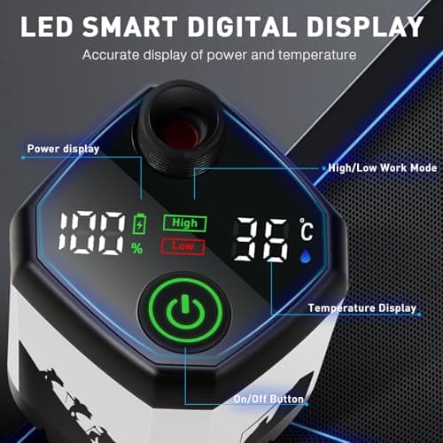 7800mAh Upgrade Portable Camping Shower with Digital Display & Temperature — view 2