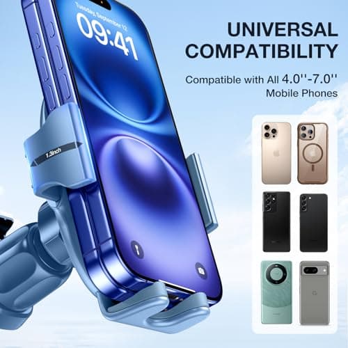 Miracase 2nd Generation Car Phone Holder, Air Vent Phone Holder for Cars 360° Rotation, Mobile Phone Mount Automobile Cradles GPS Vehicle Mount for Vent Van iPhone17 16 15 14 Pro Max 13 12 11 Samsung — view 4