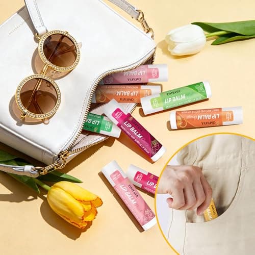 Lip Balm Set,24PCS Flavoured Moisturiser for Lips with Shea Butter&Vitamins — view 5