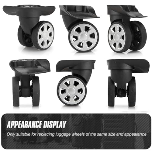 Volein 2 Pairs Suitcase Replacement Wheels Luggage Wheels Replacement(V045) — view 5