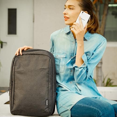 Lenovo B210 Backpack for 15.6 Inch Laptops, Lightweight and Water Repellent Rucksack– Black — view 5
