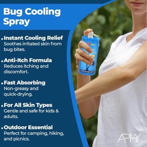 Mosquito & Insect Repellent Spray 70ml – 3 Pack | After Bite Cooling Spray for Bites & Stings | Anti-Itch, Fast-Absorbing Formula | Skin Safe Protection from Flying Insects — view 3