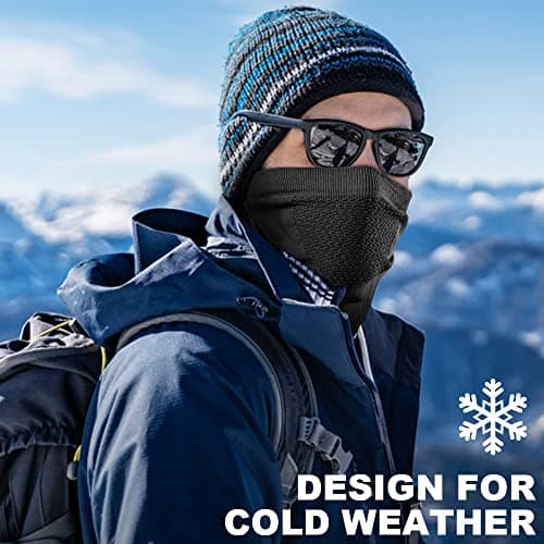 WTACTFUL Winter Neck Warmer Face Mask, Windproof Breathable Anti-Fog — view 2