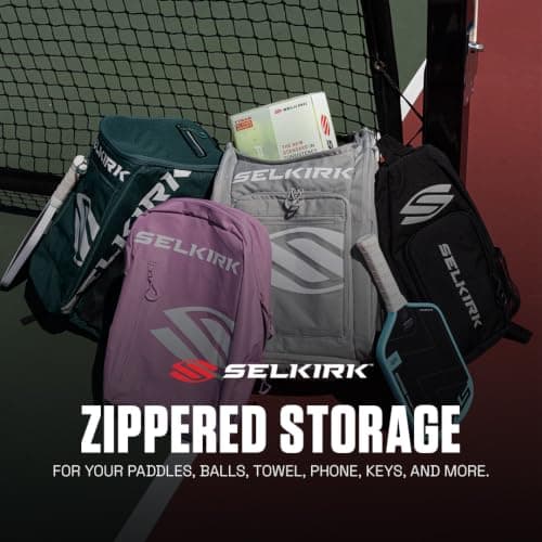 Selkirk Sport Tour Travel Backpack | Pickleball Bag | 2 Paddles | Green — view 5