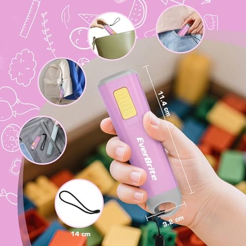 EverBrite Mini LED Flashlight, Lightweight (46 g), Pink — view 2