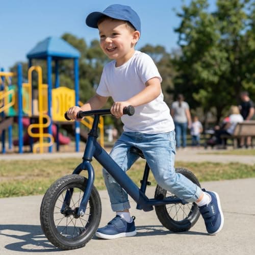 STQ KIDS Barefoot Shoes Kids Trainers Boys School Shoes Girls Toddler Baby First Walking Running Boy Girl Sneakers Light Soft Child Extra Wide Toe Box Tennis Minimalist Navy Toddler Size 5 — view 2