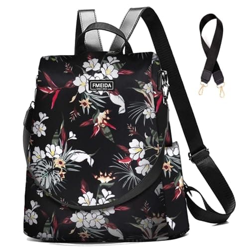 Fmeida Anti Theft Backpack for Women Small Travel Rucksack Water Resistant