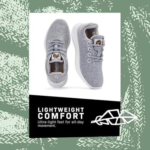 Gumbies Gumrunner Sneakers | Unisex Lightweight Travel Sneakers with Wool Blend Upper, Cotton Lining & Recycled Rubber Outsole | Breathable, Comfortable & Durable | Berry | EU 45 — view 6