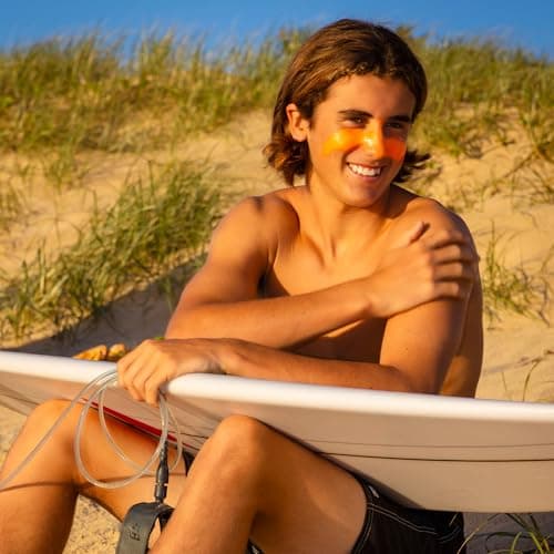 Sun Zapper Zinc Stick - Orange Colour Sunblock SPF50+ Zinc Oxide Sunscreen Stick for Face Mineral Sun Cream Made in Australia — view 3